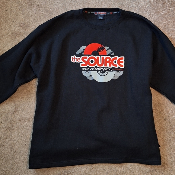 VINTAGE HIP-HOP THE SOURCE CLOTHING SWEATER - Picture 1 of 3